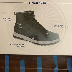 New Weatherproof Men's Jenkins Black Sneaker Boots Size 10